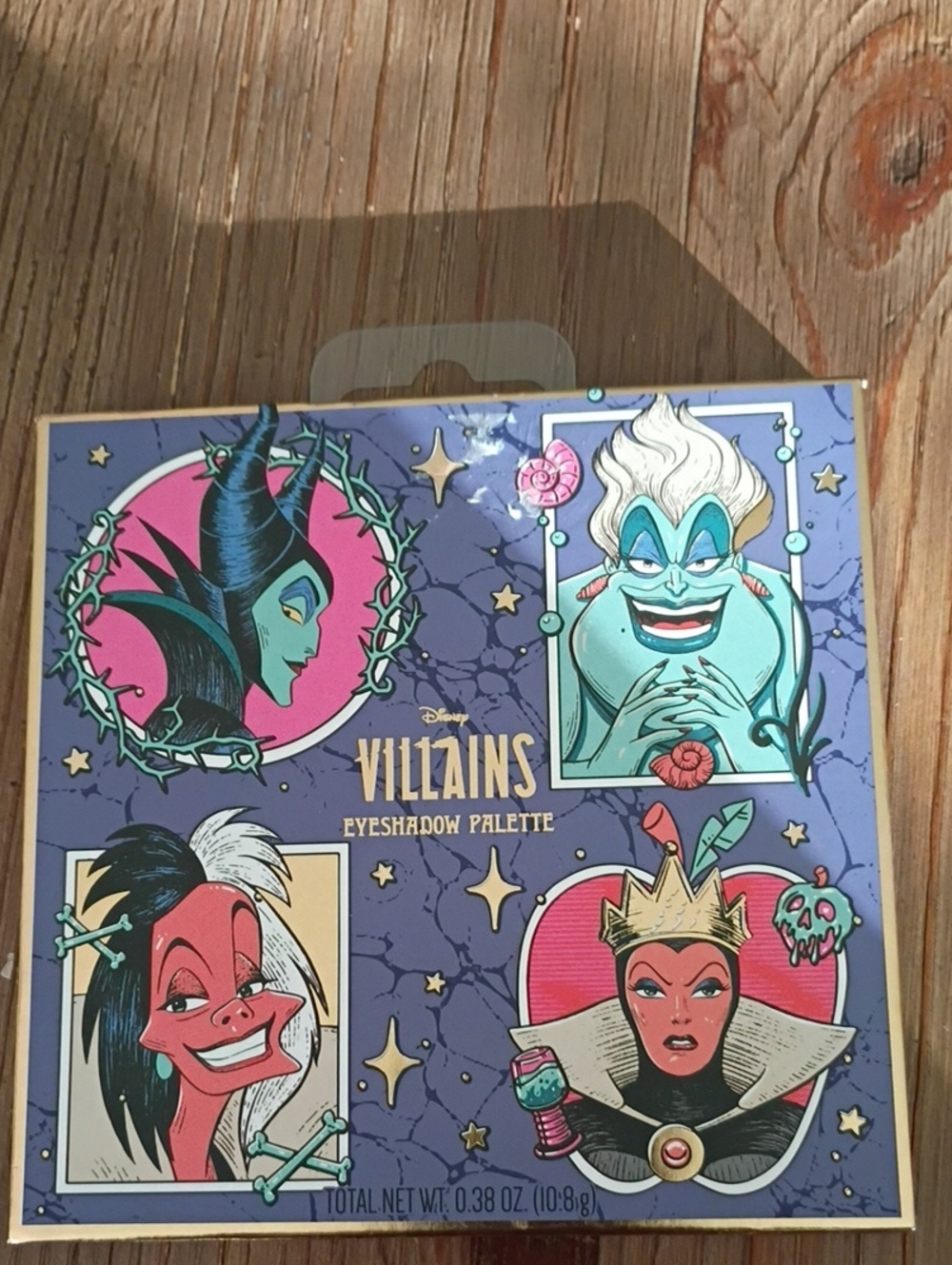 Disney Villains Eyeshadow Palette - Purple, Teal, Pink, Gold Accents